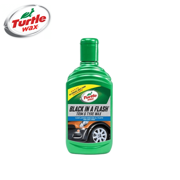 Turtle Wax Black in A Flash Trim & Tyre Wax (300ml)
